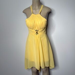Ever Pretty US size 4 yellow dress